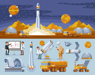 Space Research Concept