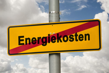 Schild 244 - Energiekosten