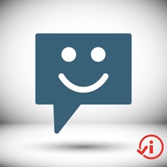 Speech Bubbles Icon. Chat pictogram icon stock vector illustration