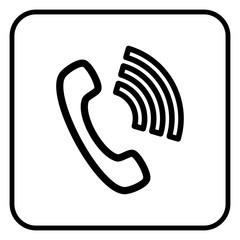 The sign of the handset.
