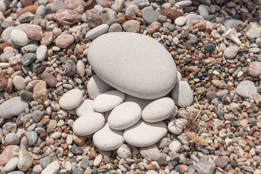 Smooth pebbles and stones