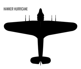 World War II - Hawker Huricane - obrazy, fototapety, plakaty