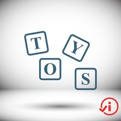 toys icon stock vector illustration flat design