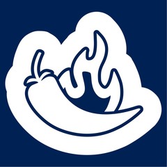 Chili, pepper icon - Illustration