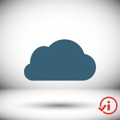 cloud icon stock vector illustration flat design