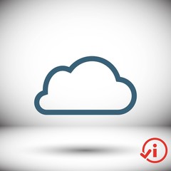 cloud icon stock vector illustration flat design