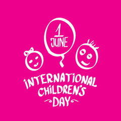 1 june international childrens day background.