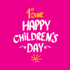 1 june international childrens day background.