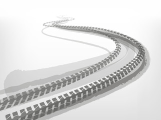 Automotive Tire Tracks