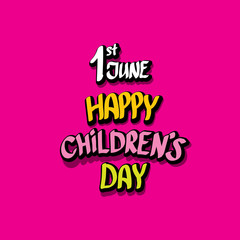 1 june international childrens day background.