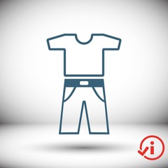 clothing icon stock vector illustration flat design