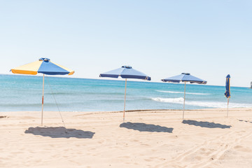 Beach umbrellas