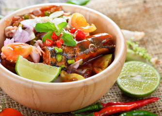 spicy sardine with herb