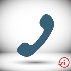 phone icon stock vector illustration flat design