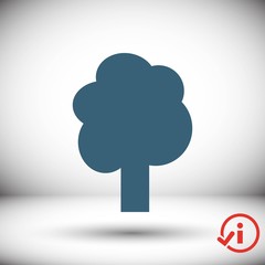 tree icon stock vector illustration flat design