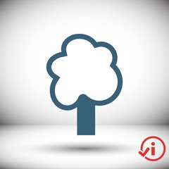 tree icon stock vector illustration flat design