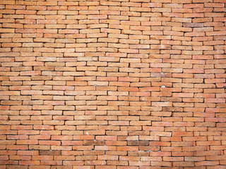 Fototapeta na wymiar Brown brick wall patterns for background