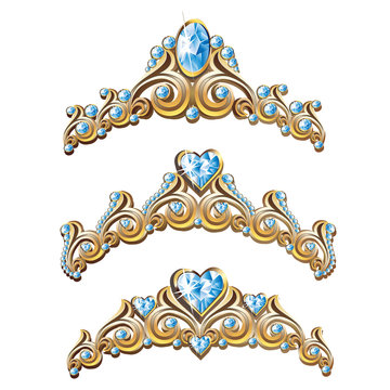 Vintage jewelry diadem set