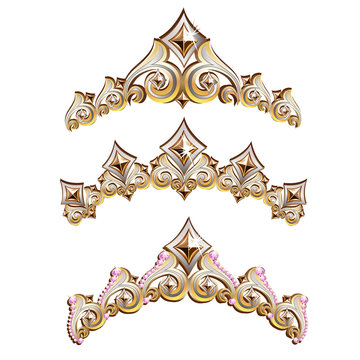 Vintage jewelry diadem set