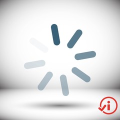 loading icon stock vector illustration flat design
