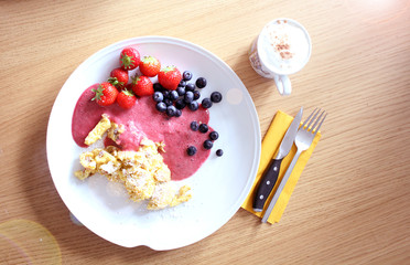Kaiserschmarren und Cappuccino