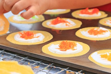 thai crispy pancake - cream crepes