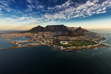 Fototapete Tafelberg Luftaufnahme des Tafelbergs