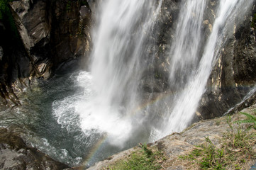 Waterfall with Rainbow