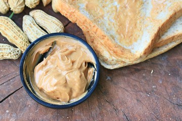 Peanut butter and bread