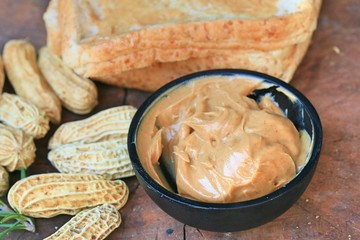 Peanut butter and bread