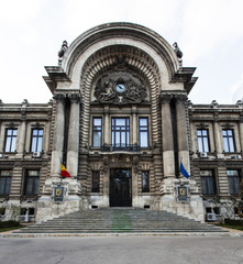 Exterior of the Cec Palace (Palatul Cec) in Bucharest, Romania, Europe