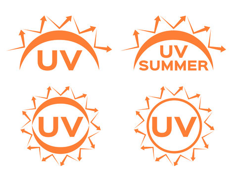 uv protection vector icon for summer