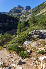Fototapeta na wymiar Amazing view of Malyovitsa peak, Rila Mountain, Bulgaria