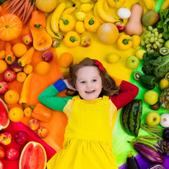 Healthy fruit and vegetable nutrition for kids