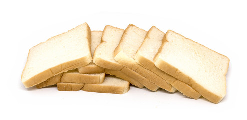 Sandwich bread isolated on white background