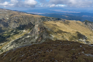 Fototapeta na wymiar Amazing Landscape from Malyovitsa peak, Rila Mountain, Bulgaria
