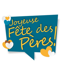joyeuse fête des pères ! - panneau bleu