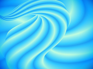 Blue vector twisted abstract background