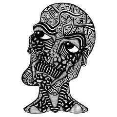 A man doodle style.