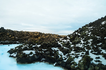 Blue Lagoon geothermal spa  in Iceland, The Blue Lagoon is famous outdoor in world class spa
