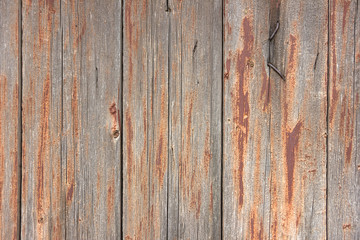 Wooden background texture. Old colored painted rustic wood boards.