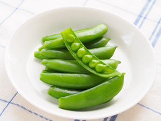 茹でスナップえんどう