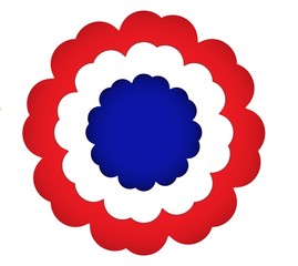 cocarde france drapeau bleu blanc ronge