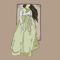 Hanbok - national clothes of Korea
