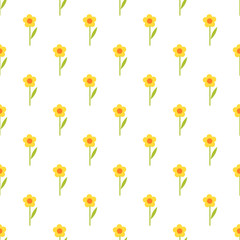 pattern with yellow flowers