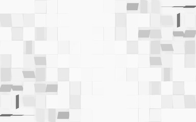 Modern white rectangle texture background on left vector