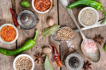 diversity of oriental spices