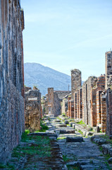 The Streets of Pompeii, Italy