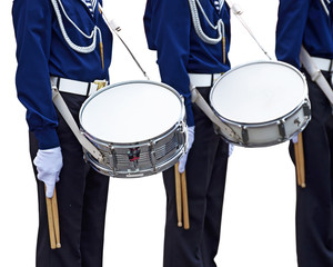 Cadets stand in formation