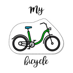 Fashion patch element bicycle